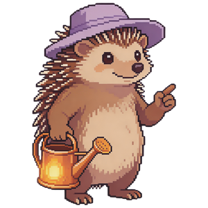 Thistle the Hedgehog Gardener